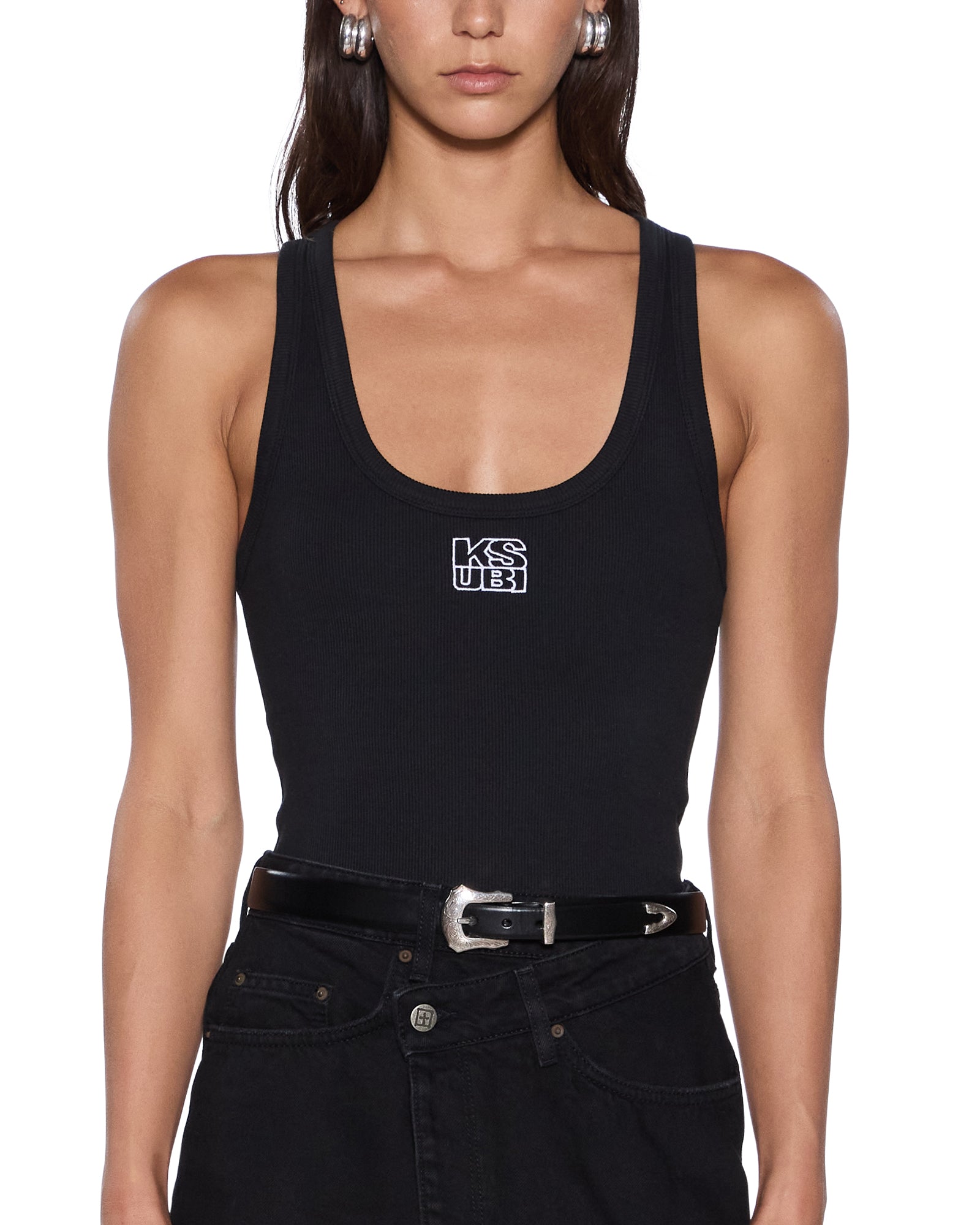 Ksubi Stacked Origin Tank Black - Image 3