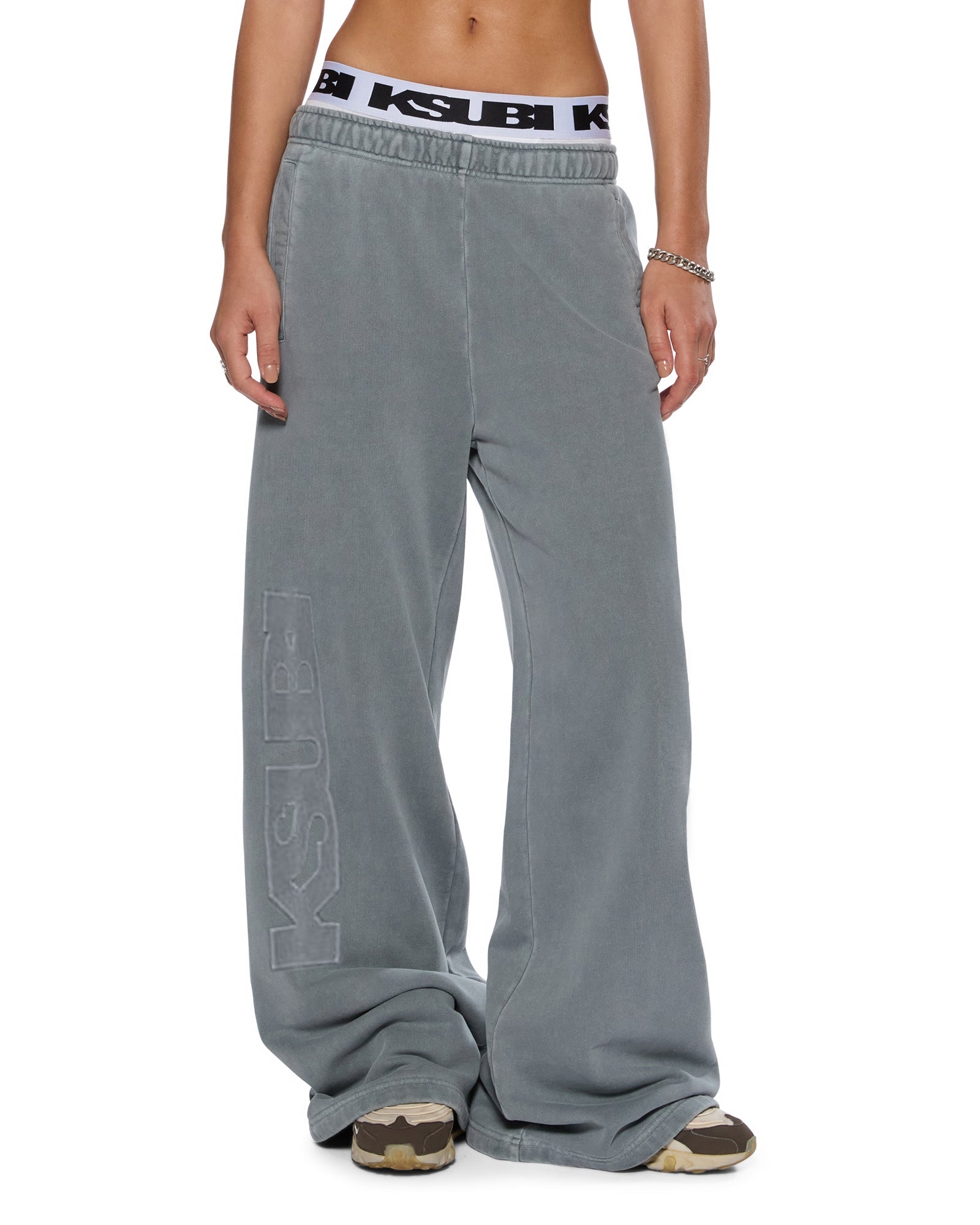 Ksubi Sott Origin Trak Pant Nightowl Grey - Image 1