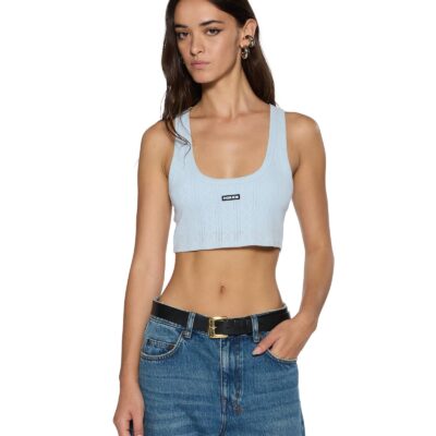Ksubi Sott Origin Crop Tank Ice Mist - Image 1