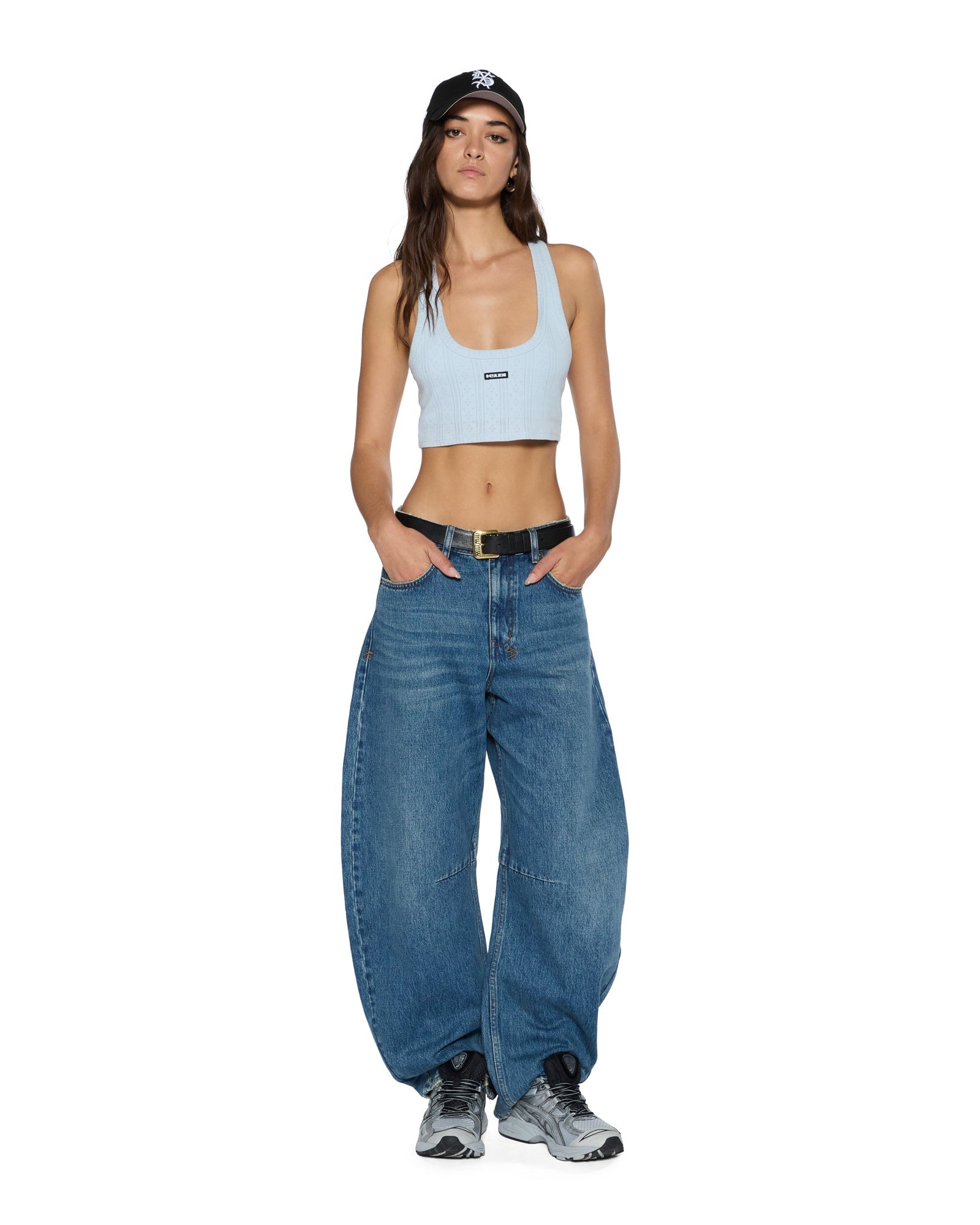 Ksubi Sott Origin Crop Tank Ice Mist - Image 2
