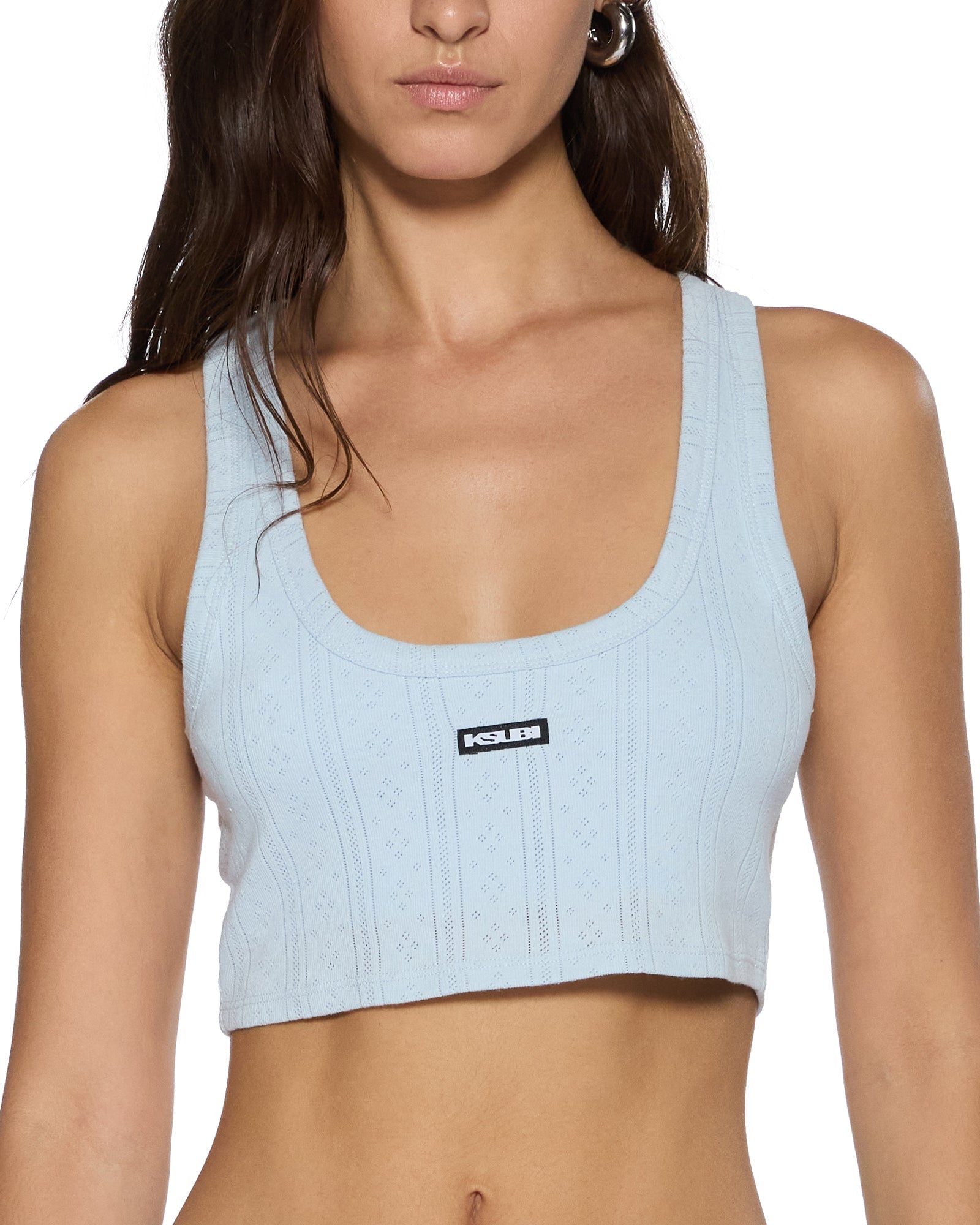 Ksubi Sott Origin Crop Tank Ice Mist - Image 3