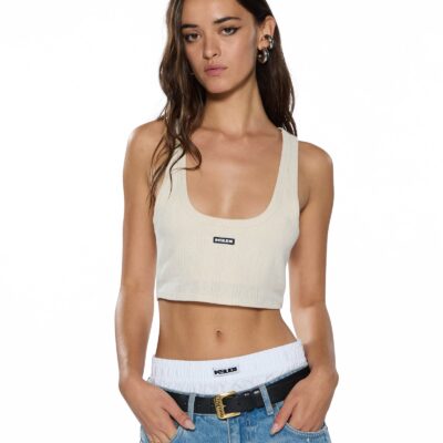 Ksubi Sott Origin Crop Tank Cream - Image 1