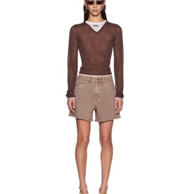Ksubi Sott Layered Signature V LS Tee Camel Brown - Image 2