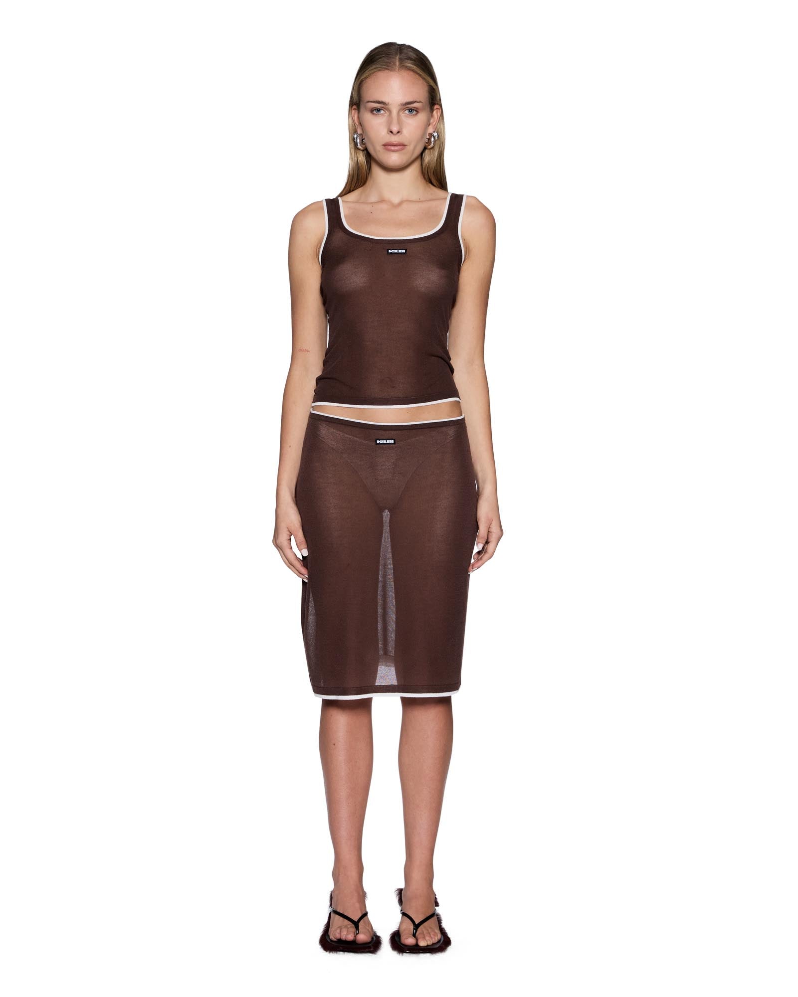 MNKSB041026023658036_2 Ksubi Sott Layered Chloe Tank Camel Brown - Image 2