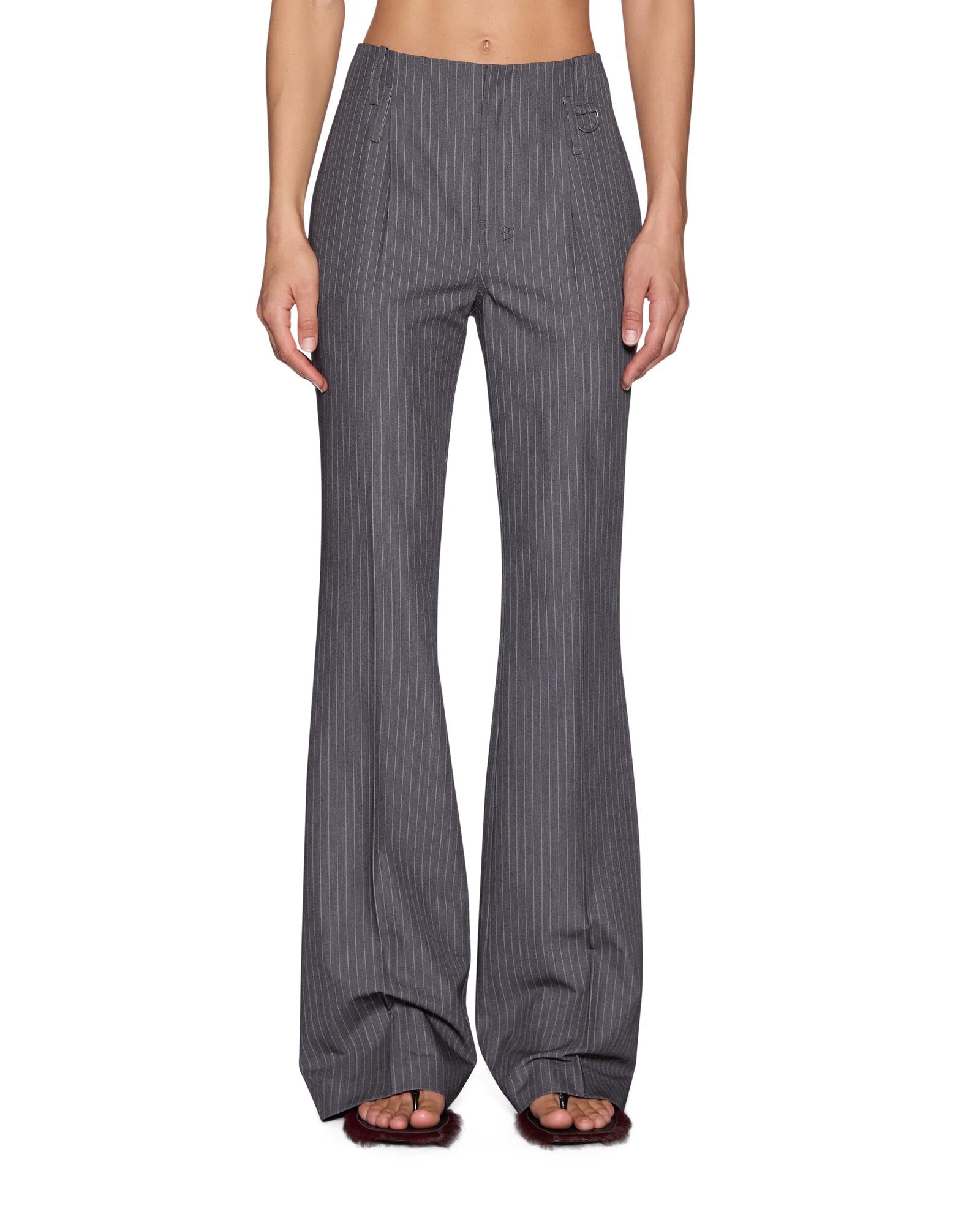 Ksubi Soho Trouser Grey Pinstripe - Image 1