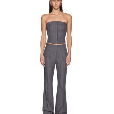 Ksubi Soho Trouser Grey Pinstripe - Image 2