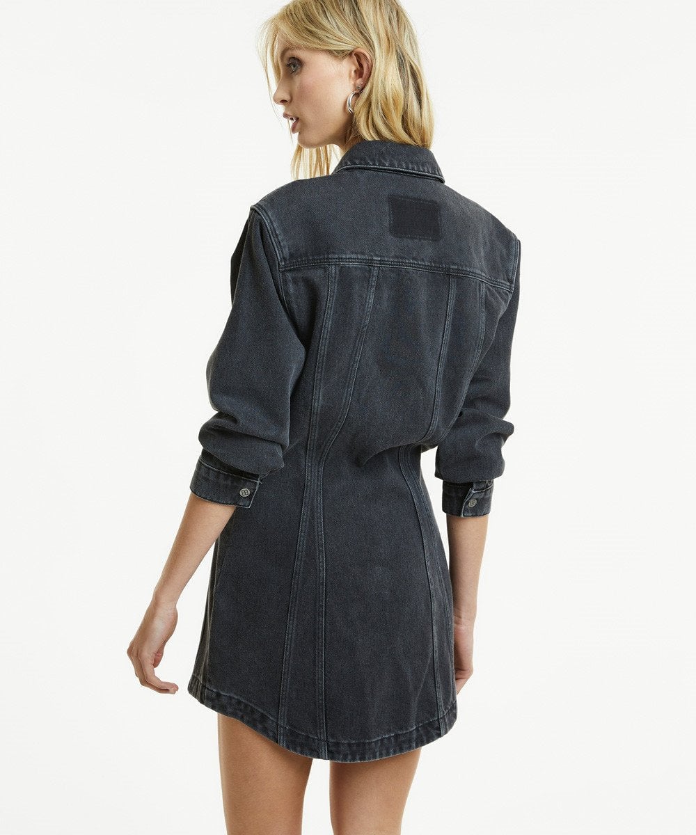 MNKSB041026023658059_3 Ksubi Snap Dress Dusted Black - Image 3
