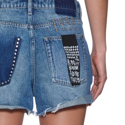Ksubi Slouch Short Texas Blue Studded - Image 2