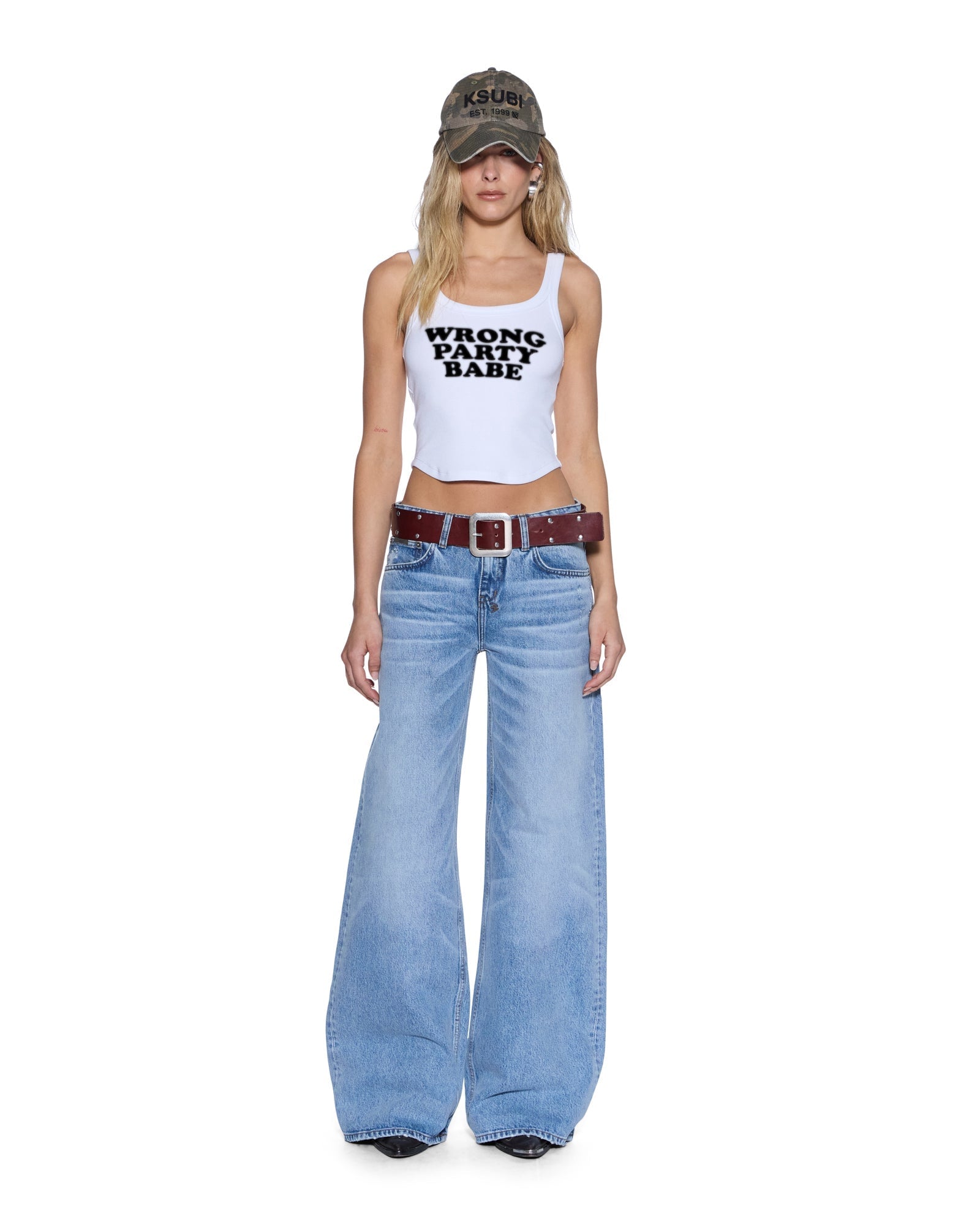 MNKSB041026023658062_2 Ksubi Slogan Chloe Tank White - Image 2