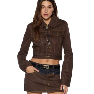 Ksubi Slim Trucker Saddle Brown - Image 1