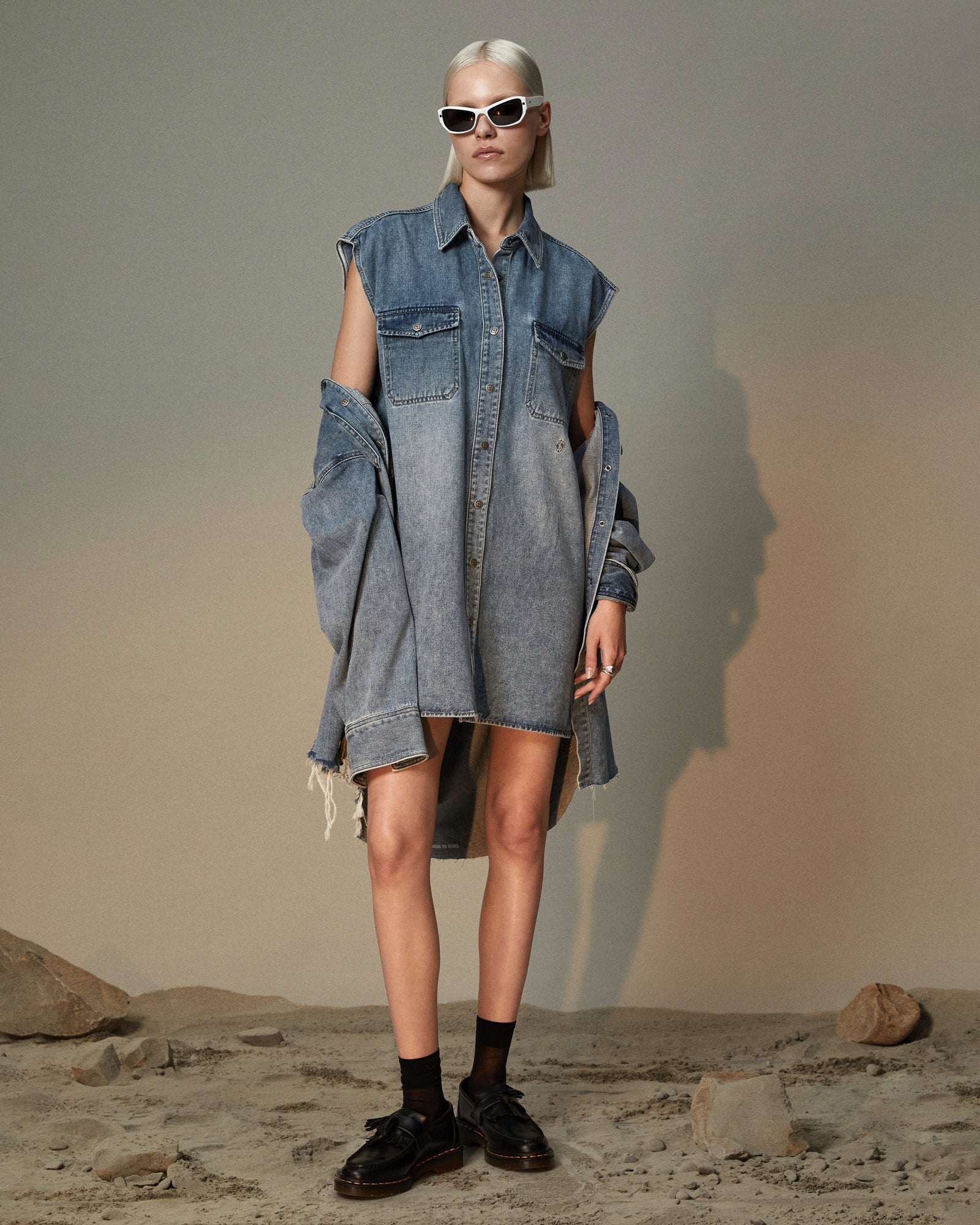 MNKSB041026023658069_2 Ksubi Sleeveless Dress Overkast - Image 2