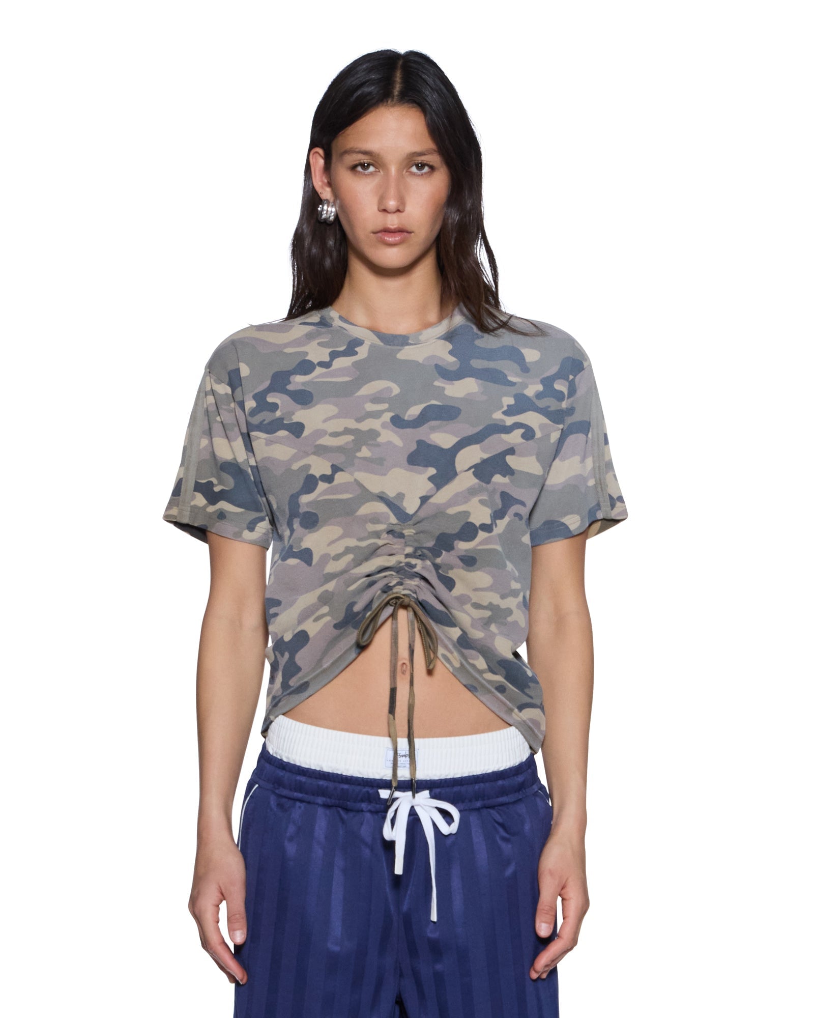 Ksubi Ruched Everyday SS Tee Camo - Image 1