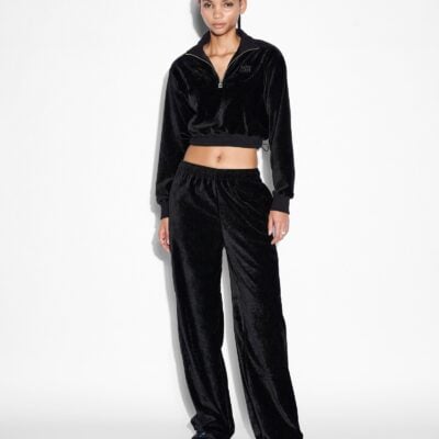 Ksubi Richie Half Zip Crop Black - Image 2