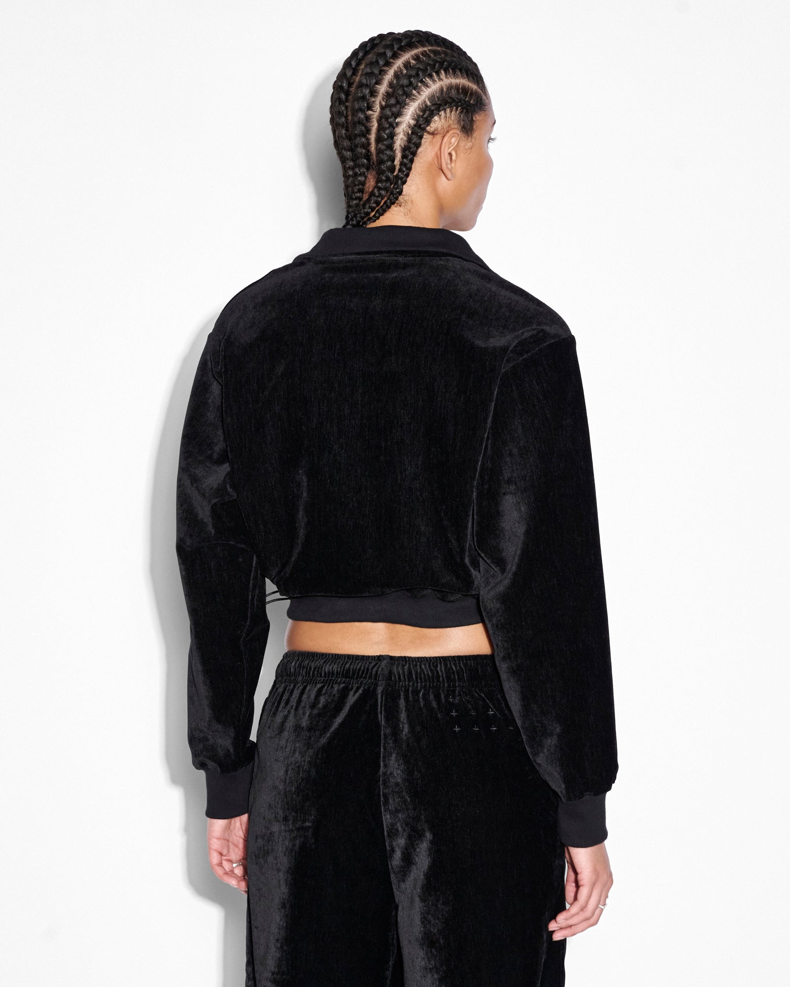 Ksubi Richie Half Zip Crop Black - Image 3