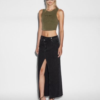 Ksubi Relax Maxi Skirt Washed Black - Image 2