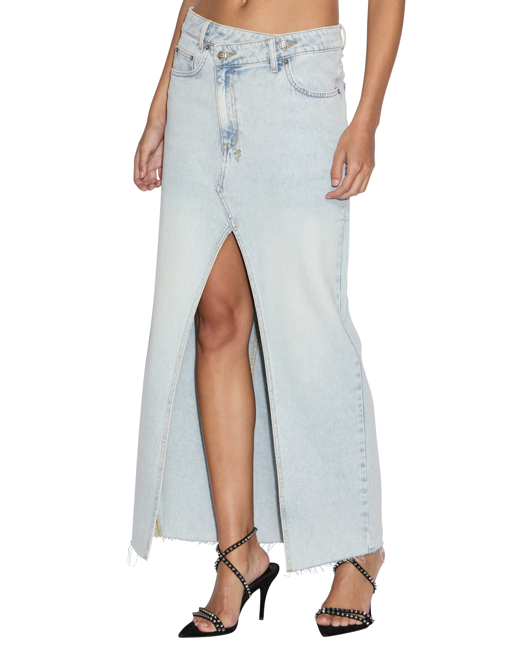 Ksubi Relax Maxi Skirt Skyfall - Image 1