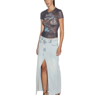 Ksubi Relax Maxi Skirt Skyfall - Image 2