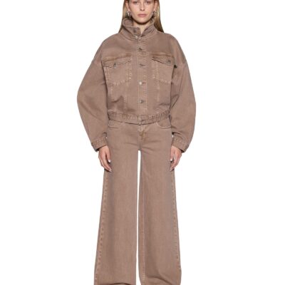 Ksubi Relax Funnel Neck Trucker Jacket Stone Tan - Image 2