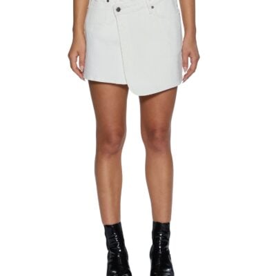 Ksubi Rap Skirt Curve Ecru - Image 1