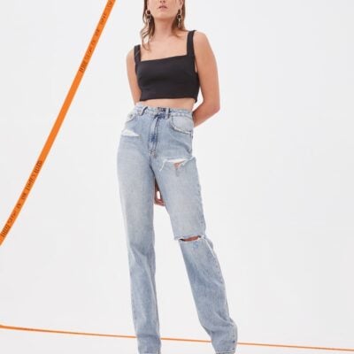 Ksubi Racy Crop Top Black Flash - Image 2