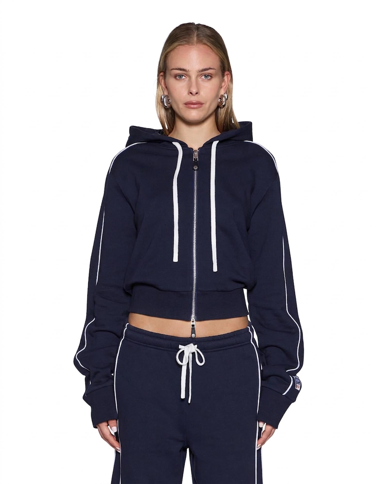Ksubi Raceway Carter Slim Hoodie Navy - Image 1