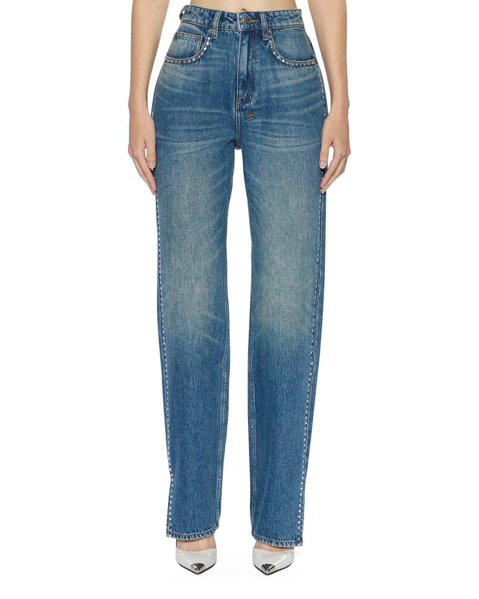 MNKSB041026023658146_3 Ksubi Playback Texas Blue Studded - Image 3