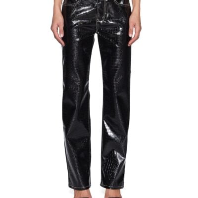 Ksubi Pinup Pant Patent Croc Black - Image 1