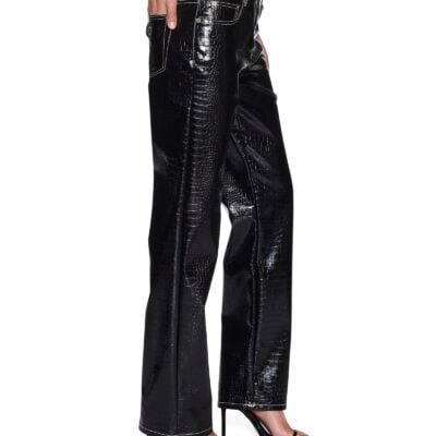 Ksubi Pinup Pant Patent Croc Black - Image 2