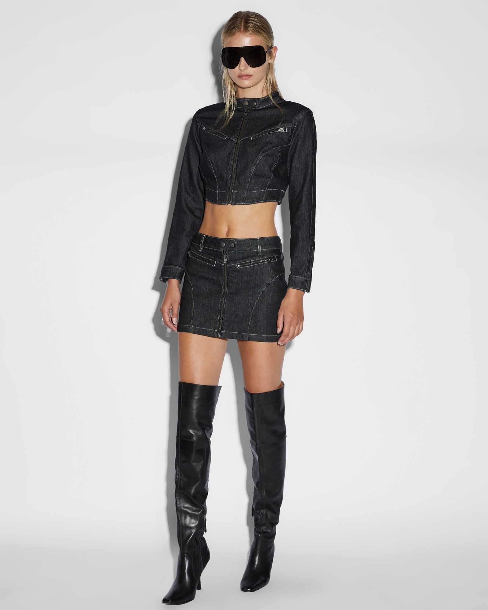 MNKSB041026023658186_2 Ksubi Paradigm Skirt Midnight - Image 2