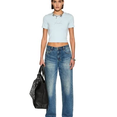 Ksubi Moniker Baby Tee Sky - Image 2