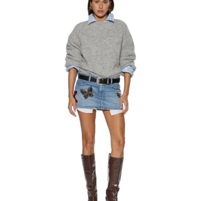 Ksubi Micro Mini Skirt Horizon Patch - Image 2