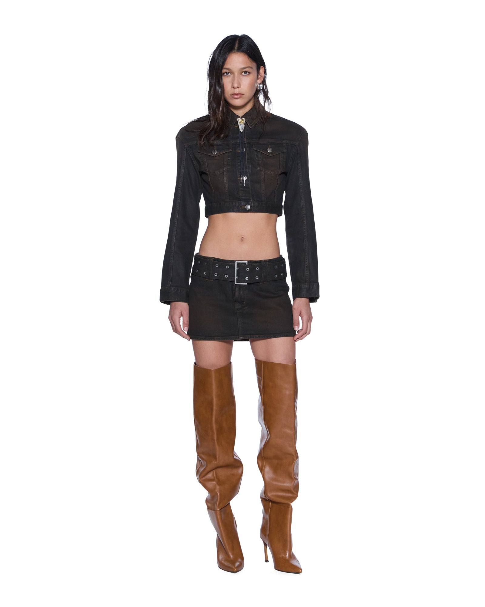 MNKSB041026023658212_2 Ksubi Micro Mini Skirt Belted Greased - Image 2
