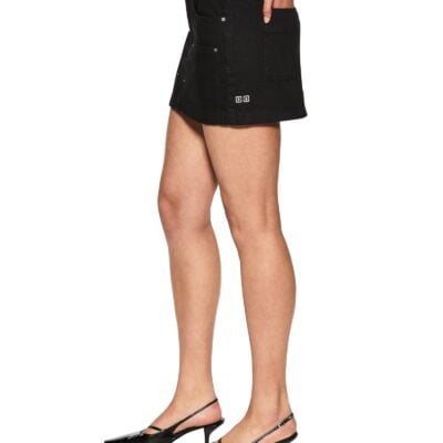 Ksubi Low Rider Mini Skirt Boneyard Black - Image 1
