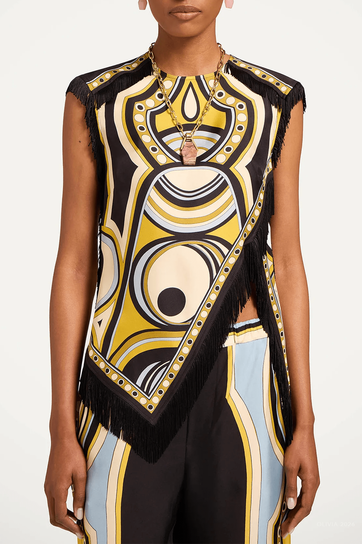 MNLADO051026012438248_2 La DoubleJ Scarf Top in Sanctuary Placée Gold - Image 2