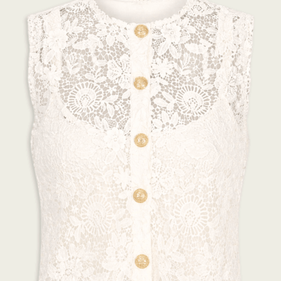 La Porte Sophie Lace Vest - Image 1