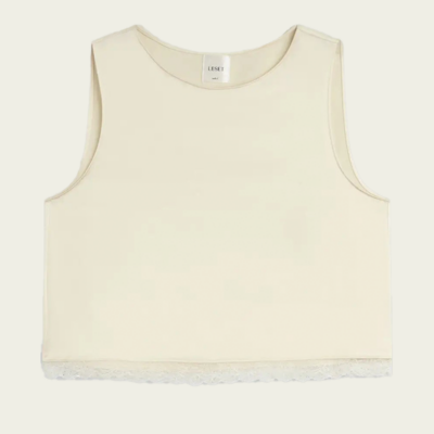 Leset Barb Lace Crop Sleeveless Crew - Image 1