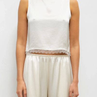 Leset Barb Lace Crop Sleeveless Crew - Image 2