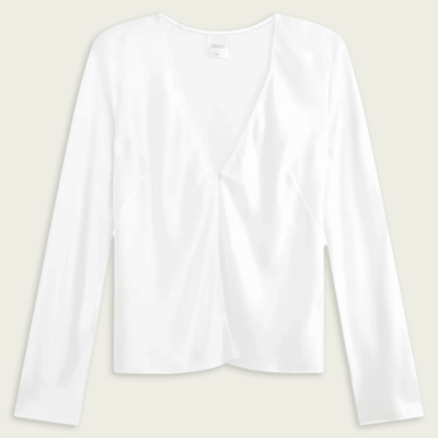 Leset Barb Button Long Sleeve Top - Image 1