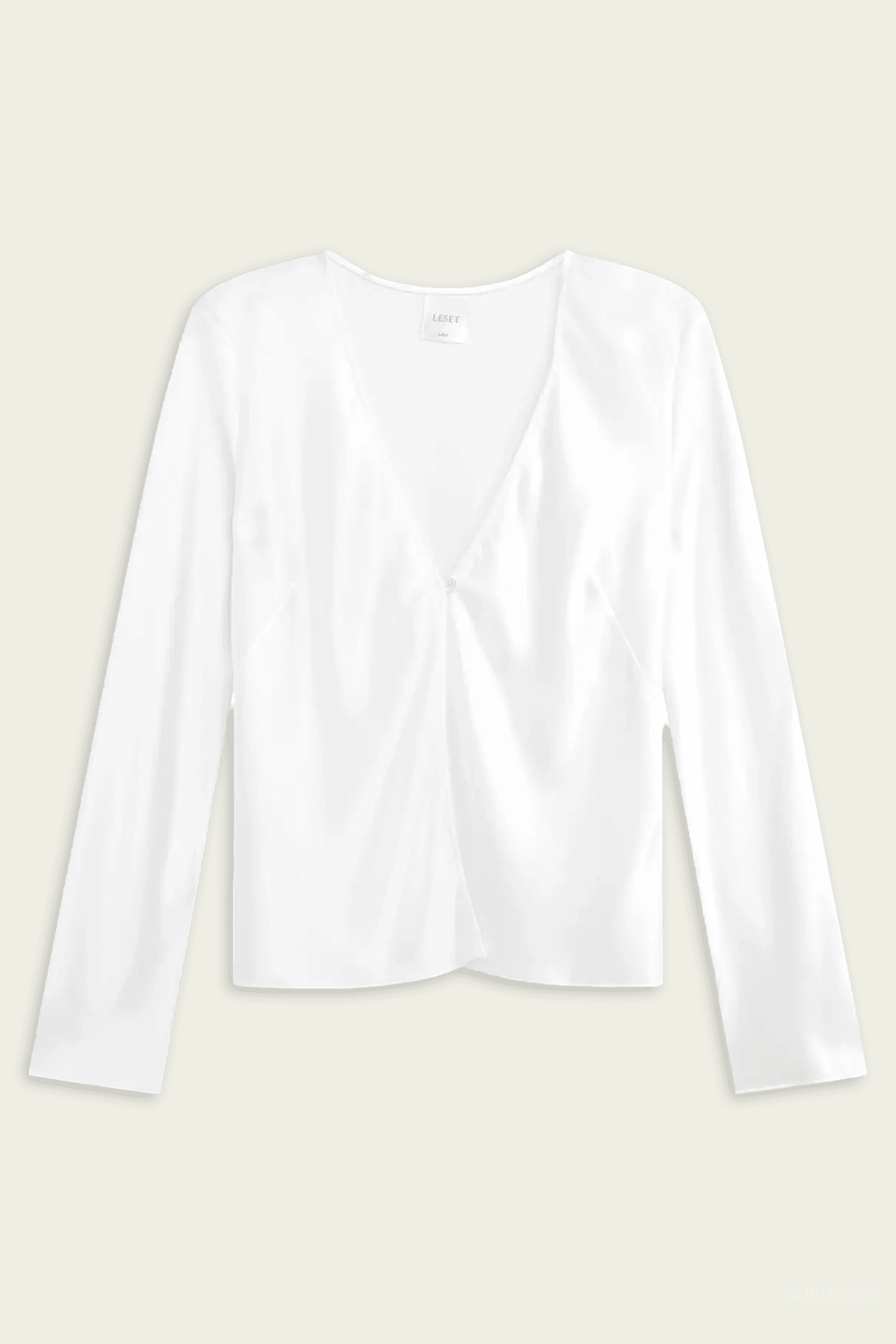 Leset Barb Button Long Sleeve Top - Image 1