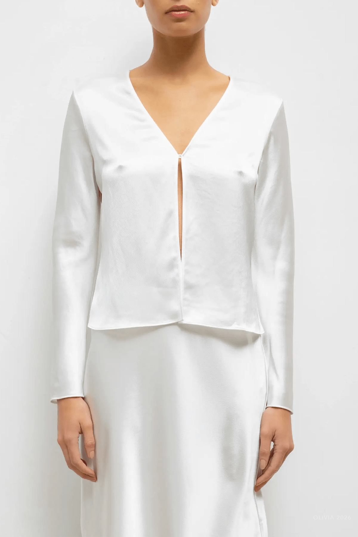 Leset Barb Button Long Sleeve Top - Image 2