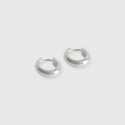 Lee Mathews Medium Silver Hoops - Image 2