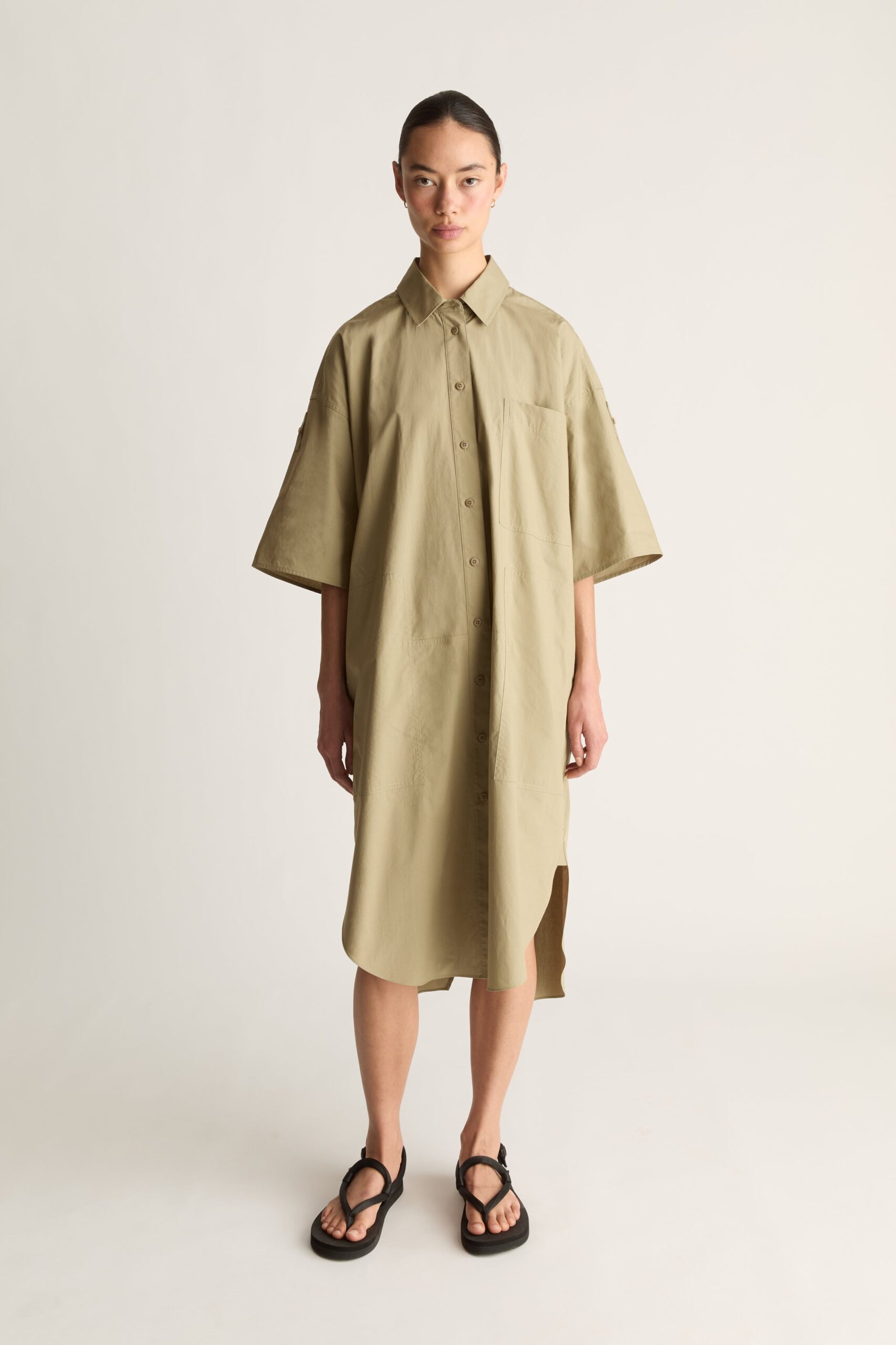 Lee Mathews LM Poplin SS Shirt Dress - Image 1