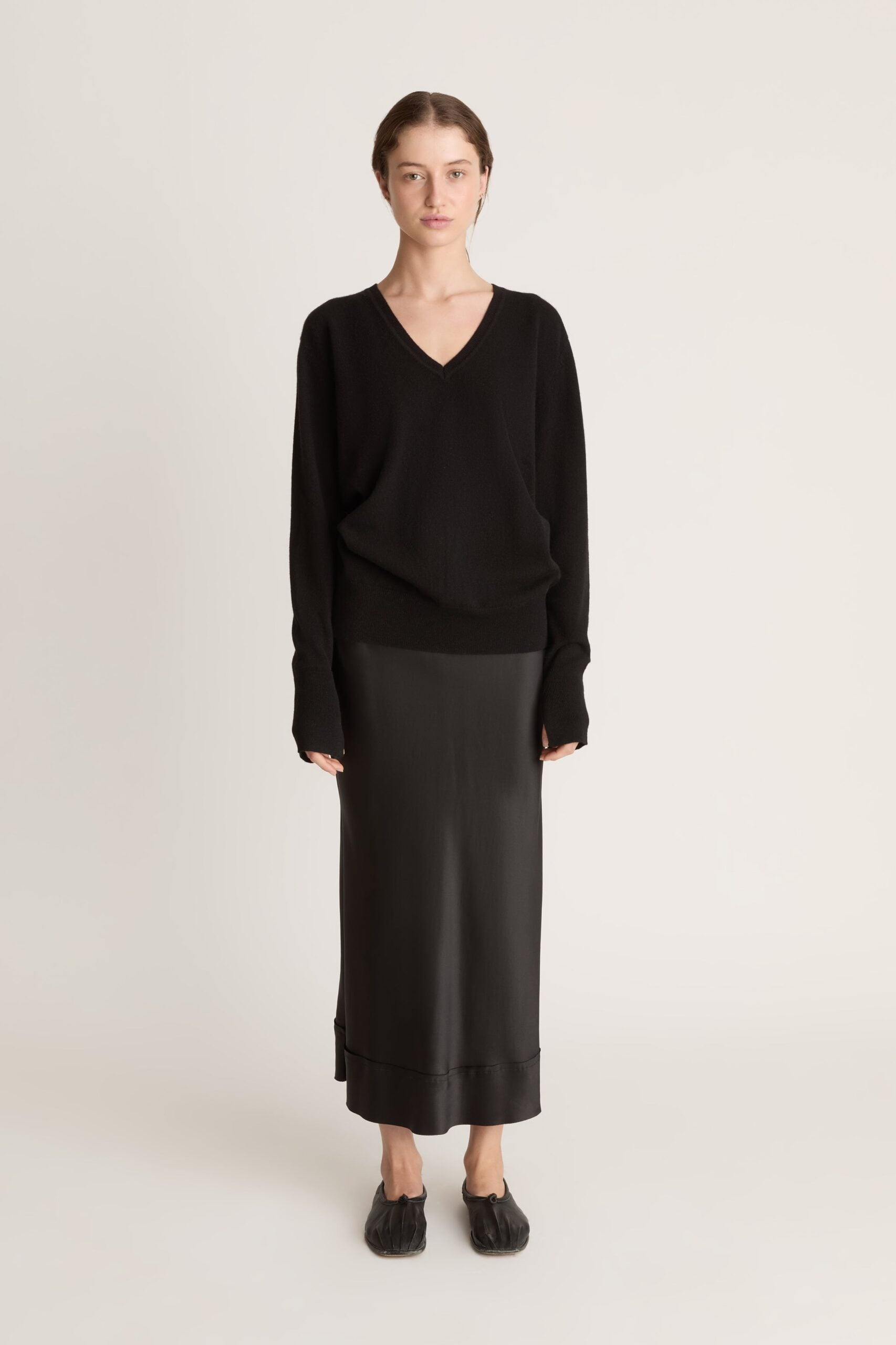 Lee Mathews Cashmere V Neck Sweater - Image 1