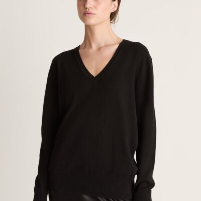 Lee Mathews Cashmere V Neck Sweater - Image 2