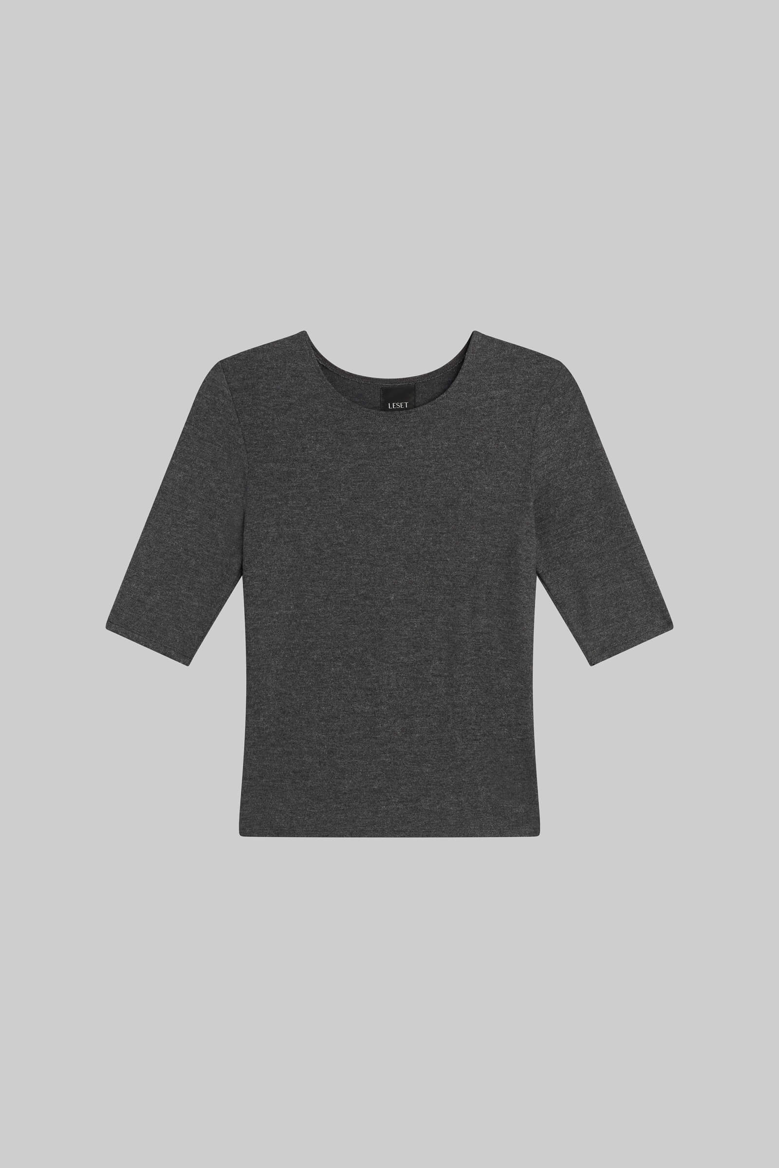 MNLST041026041459548_2 LESET Lauren Mid Sleeve Tee - Image 2