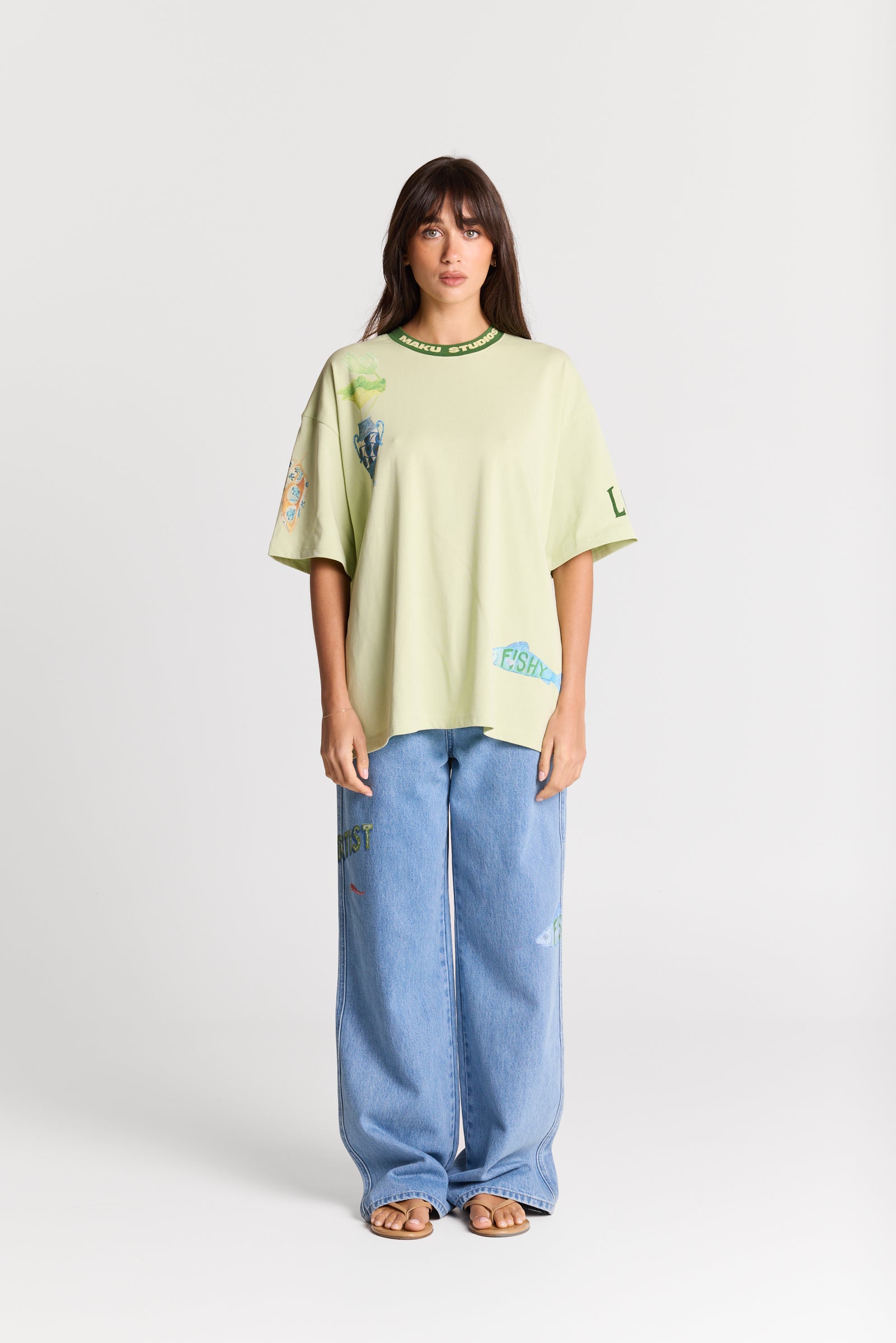 MNMAK131026080555001_2 Maku the Label Tattoo Studio Oversized Tee - Image 2