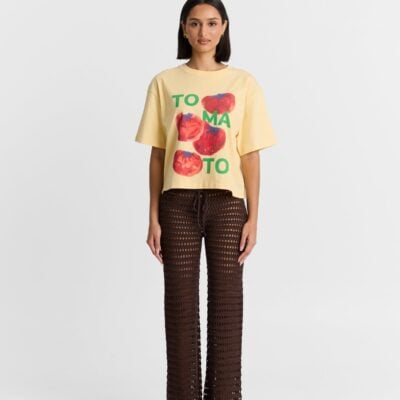 Maku the Label Tomato Boxy Crop Tee - Image 2