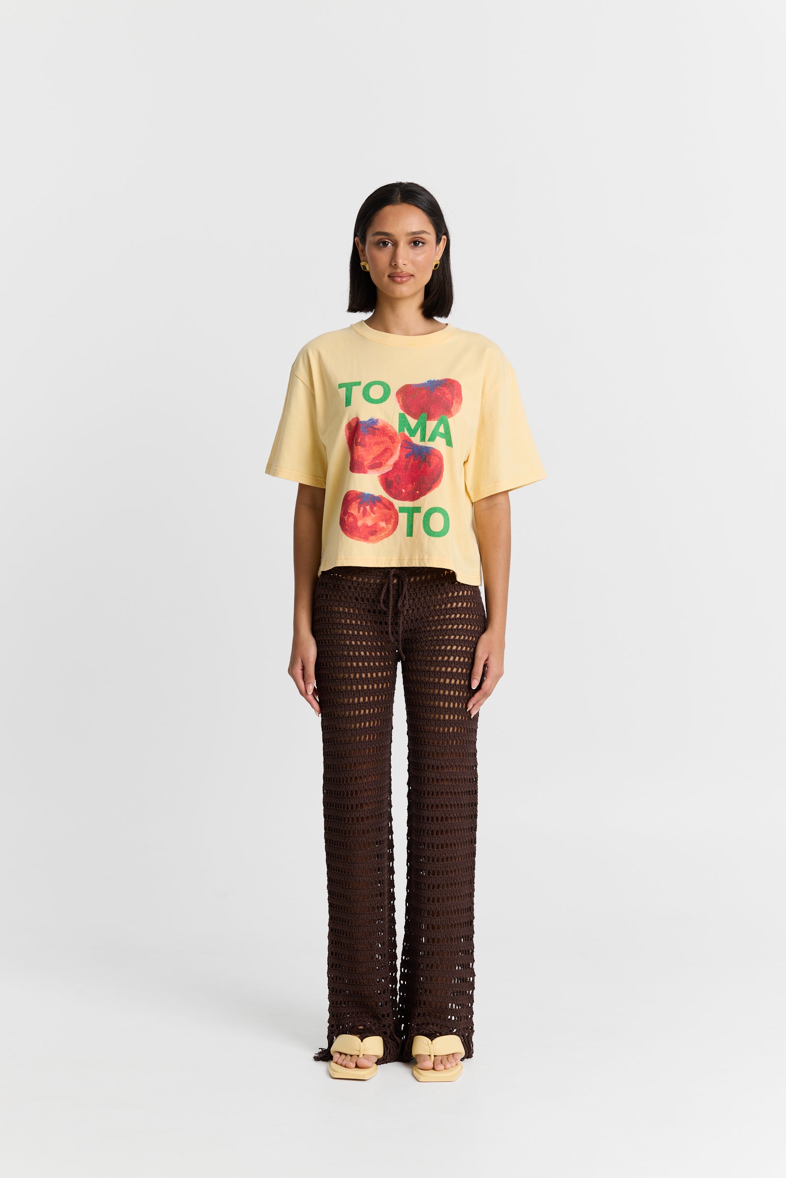MNMAK131026080555022_2 Maku the Label Tomato Boxy Crop Tee - Image 2