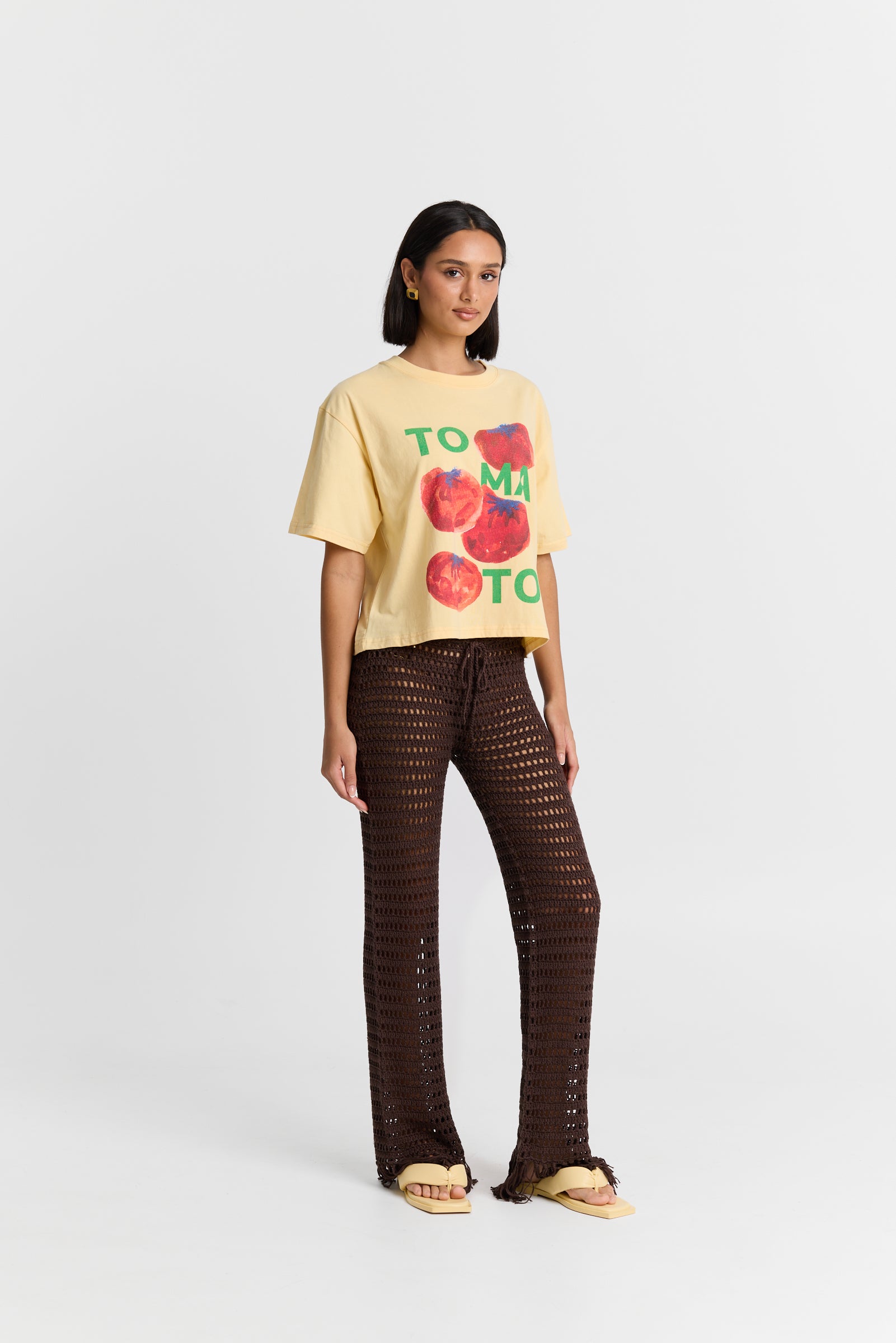 MNMAK131026080555022_3 Maku the Label Tomato Boxy Crop Tee - Image 3