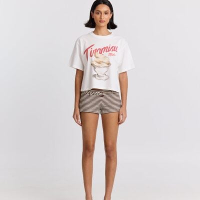 Maku the Label Tiramisu Boxy Crop Tee - Image 1